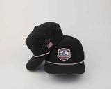 Battleship Half Marathon America 250 Ripstop Rope Hat with PVC Rubber Patch