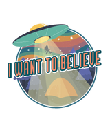 I Want to Believe Men's Bamboo Short Sleeve Printed T-Shirt