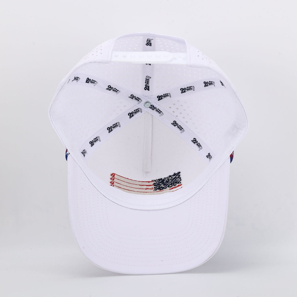 American Flag Rope Flat Bill Hat