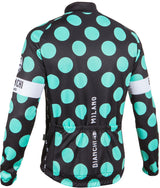 BIANCHI MILANO LEGGENDA1 Black Polka Dot Men's Long Sleeve Jersey (4XL)