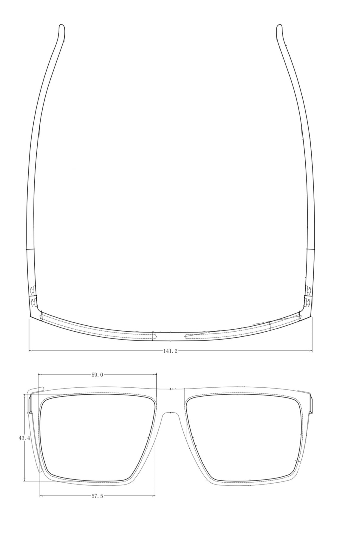 The Cease Z87. Gloss Black/Smoked Polarized