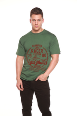 Champions Cars Men's Bamboo Viscose/Organic Cotton Short Sleeve Graphic T-Shirt