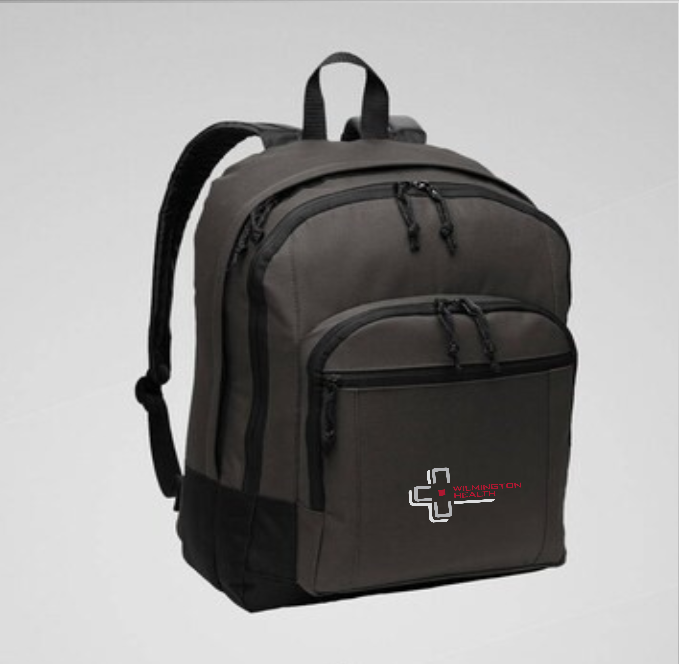 Embroidered Backpack with Laptop Sleeve