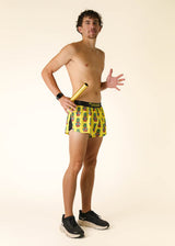 Men's Pineapple Express 2" Half Split Shorts (XS, S, M, L, XL)