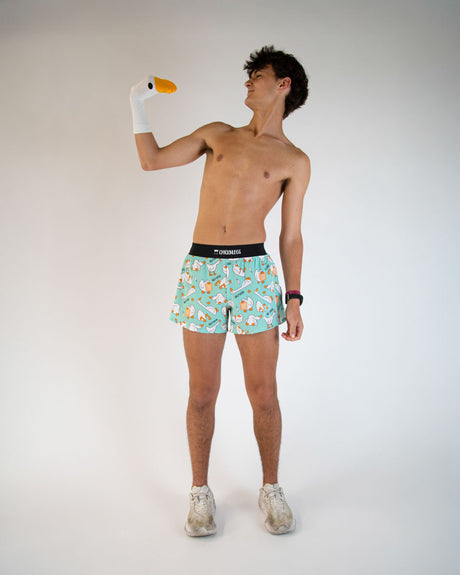 Men's Silly Goose 4" Half Split Shorts (XS, S, M, L, XL)