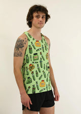 Men's Pickles Performance Singlet (Green) XS S M L XL