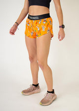 Women's Bad Bunny 1.5" Split Shorts (Orange)