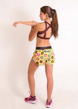 Women's Salty Donuts 1.5" Split Shorts (XXS XS S M L XL)