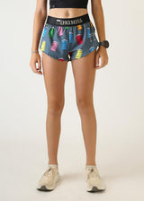 Women's Porta Potty 1.5" Split Shorts (Navy)
