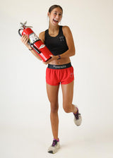 Women's Red 1.5" Split Shorts