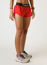 Women's Red 1.5" Split Shorts