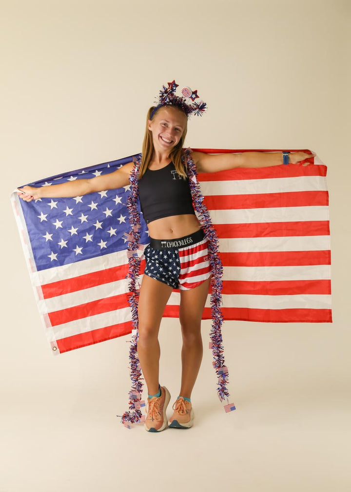Women's USA 1.5" Split Shorts (Stars & Stripes) XXS XS S M L XL