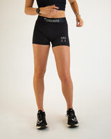 Women's Black 3" 2-Pocket Compression Shorts XS S M L XL