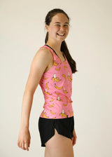 Women's Bananas Performance Singlet (Pink)