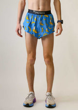 Men's Blue Bananas 2" Half Split Shorts (XS, S, M, L, XL)