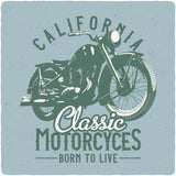 Classic Motorcycles Men's Bamboo Viscose/Organic Cotton Short Sleeve Graphic T-Shirt
