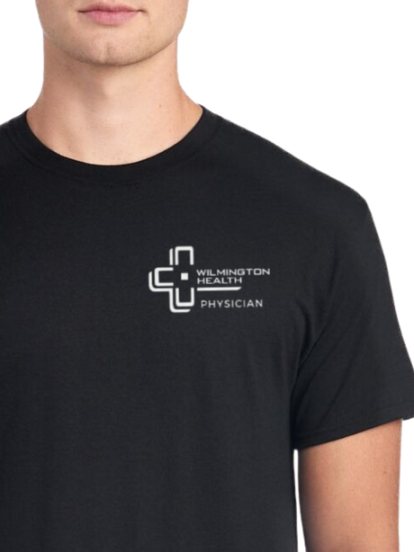 WH Nublend Physician Tee - Black w/ White