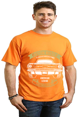 Custom Muscle Men's Bamboo Viscose/Organic Cotton Short Sleeve Graphic T-Shirt