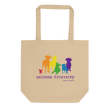 Welcome Diversity Pride Tote Bag