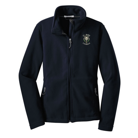 St. Mark Catholic Full Zip Fleece Jacket - Embroidered