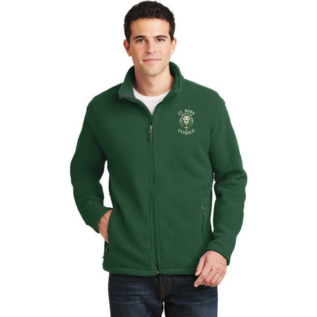 St. Mark Catholic Full Zip Fleece Jacket - Embroidered