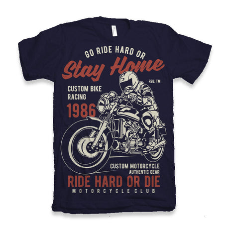 Go Ride Hard Men's Bamboo Viscose/Organic Cotton Short Sleeve Graphic T-Shirt