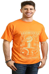 Hard Worker Men's Bamboo Viscose/Organic Cotton Short Sleeve Graphic T-Shirt