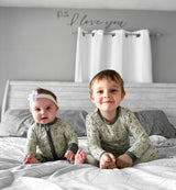 I <3 U ABC 2pc Bamboo Pajamas *Size 5 Left