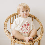 Vintage Santa Oversized Bamboo Sweatshirt Romper