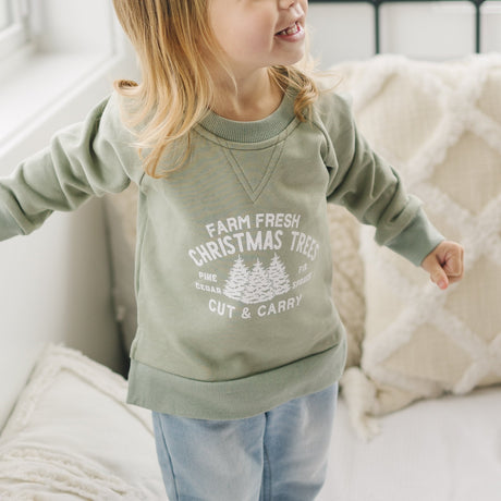 Farm Fresh Christmas Trees Crewneck Sweatshirt