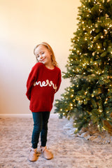 Merry Hand Embroidered Sweater