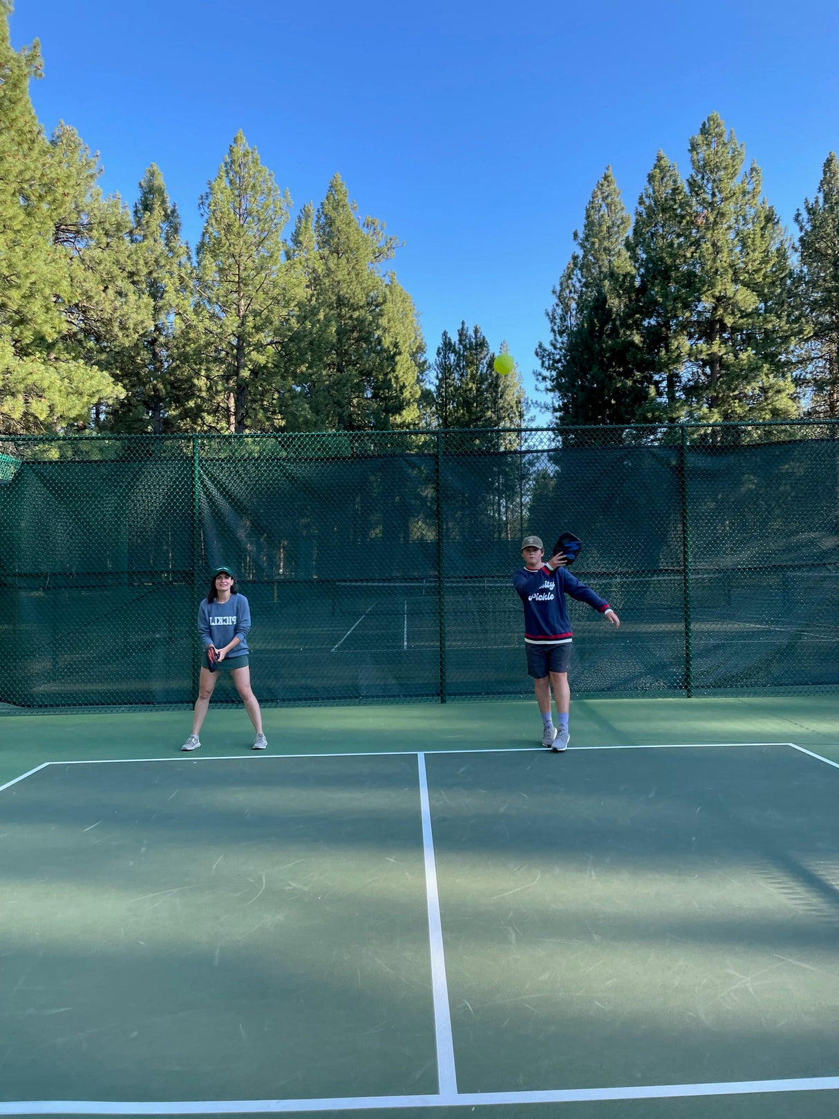 The Oversized Vintage Varsity Pickleball Sweatshirt (Unisex)