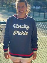 The Oversized Vintage Varsity Pickleball Sweatshirt (Unisex)