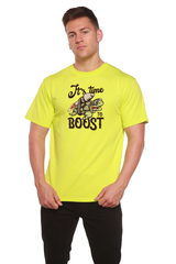 It`s time to BOOST Men's Bamboo Viscose/Organic Cotton Short Sleeve Graphic T-Shirt