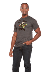 It`s time to BOOST Men's Bamboo Viscose/Organic Cotton Short Sleeve Graphic T-Shirt