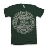Life Is An Adventure Men's Bamboo Viscose/Organic Cotton Short Sleeve Graphic T-Shirt