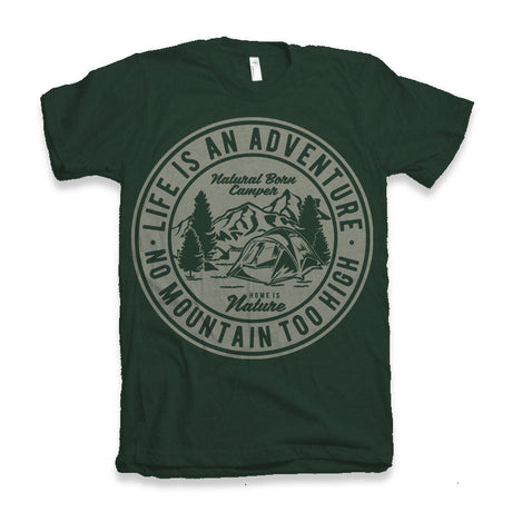 Life Is An Adventure Men's Bamboo Viscose/Organic Cotton Short Sleeve Graphic T-Shirt