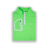 Lime Green Men's Q-Zip