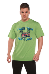 Make your own luck Men's Bamboo Viscose/Organic Cotton Short Sleeve Graphic T-Shirt