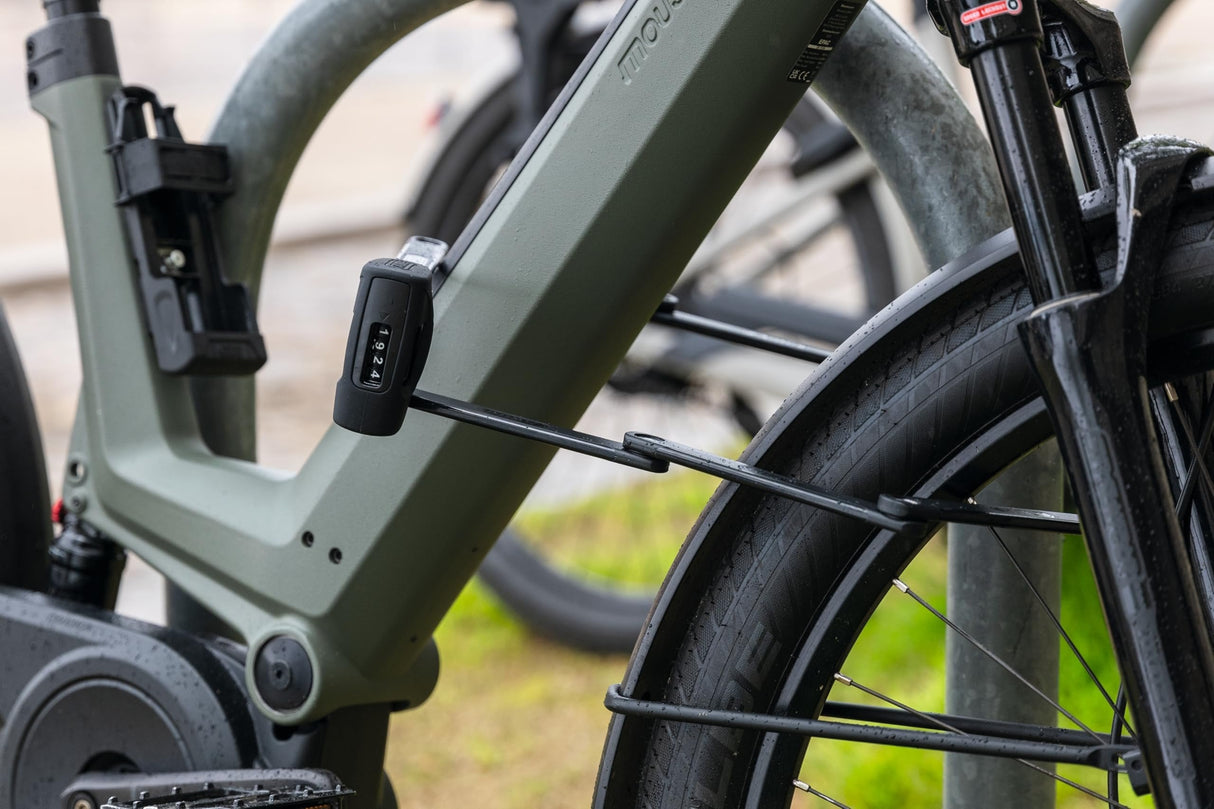 ABUS Bordo 6000C/120 Folding Lock with SH Lock Holder, Hardened Steel Combination Lock, Bicycle Lock with 4-Digit Code, ABUS Security Level 10, Bicycle Accessories, Length 120 cm