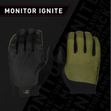 Lizard Skins Monitor Ignite Long Finger Cycling Gloves – Olive Green (XS, S)