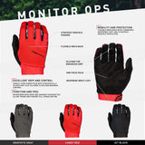 Lizard Skins Monitor Ops Cycling Gloves – Long Finger Unisex Bike Gloves – 3 Colors