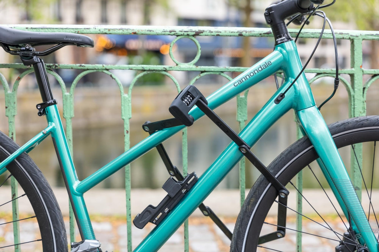 ABUS Bordo 6000C/120 Folding Lock with SH Lock Holder, Hardened Steel Combination Lock, Bicycle Lock with 4-Digit Code, ABUS Security Level 10, Bicycle Accessories, Length 120 cm