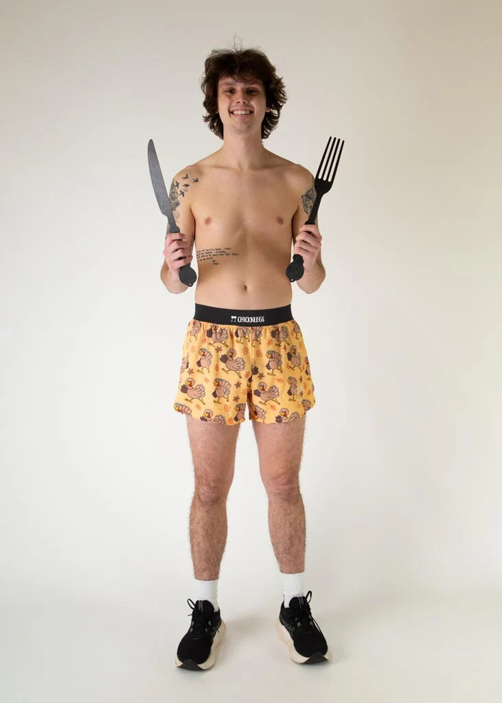 Men's Pardoned Turkeys 4" Half Split Shorts