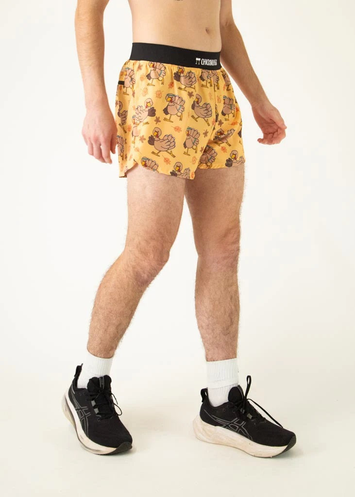 Men's Pardoned Turkeys 4" Half Split Shorts