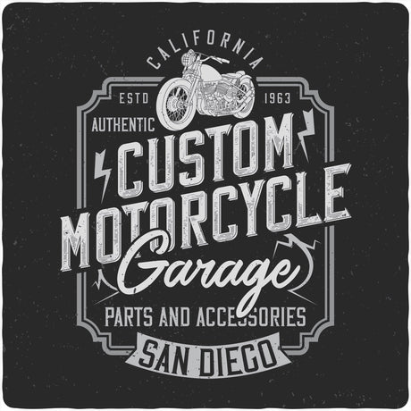 Mototrcycle Garage Men's Bamboo Viscose/Organic Cotton Short Sleeve Graphic T-Shirt