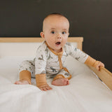 Mummy-Saurus Rex Bamboo Zippy Romper *Newborn & 0-3 months only