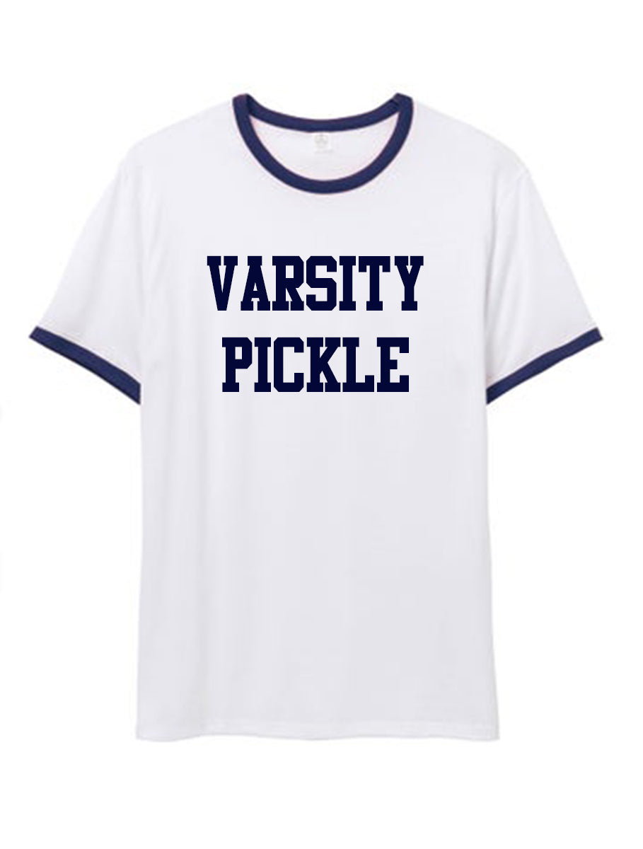 Collegiate Ringer Pickleball T-Shirt (Unisex)