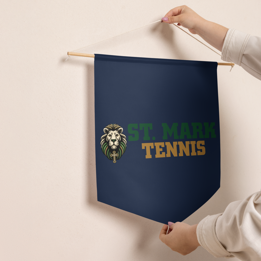 St. Mark Catholic Tennis Pennant Banner