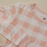 Pink Gingham 2pc Bamboo Pajamas